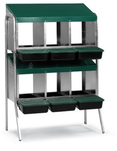 PONEDERO CON CUBETA Y PATAS 6 DEPARTAMENTOS GAUN