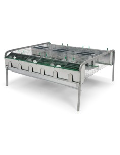 JAULA CONEJOS POLIVALENTE MODELO LEYBA 12 DEPARTAMENTOS GAUN