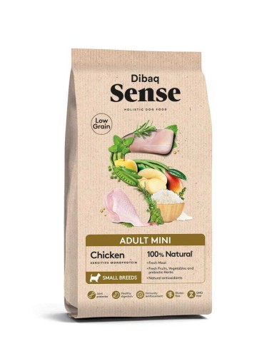 PIENSO ADULT MINI POLLO LOW GRAIN DIBAQ SENSE