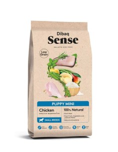 PIENSO PUPPY MINI POLLO LOW GRAIN DIBAQ SENSE - 2 KG