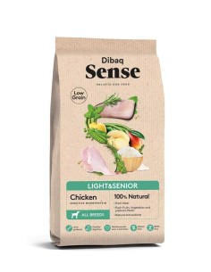 PIENSO LIGHT & SENIOR POLLO LOW GRAIN DIBAQ SENSE