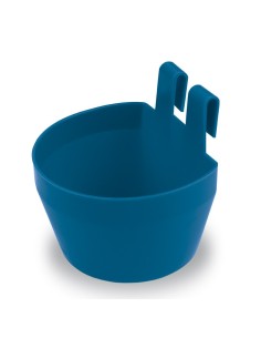 COMEDERO DE PLÁSTICO CON GANCHOS PARA AVES COPELE