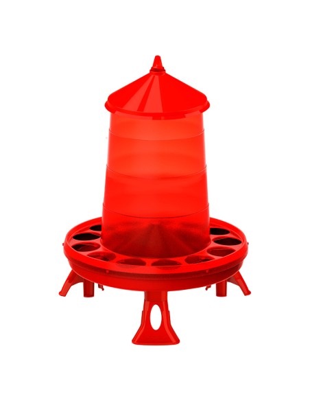 TOLVA PLASTICA ROJA CON PATAS COPELE