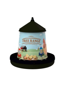 TOLVA DE PLÁSTICO RECICLADO PARA AVES FREE RANGE 4 KG COPELE