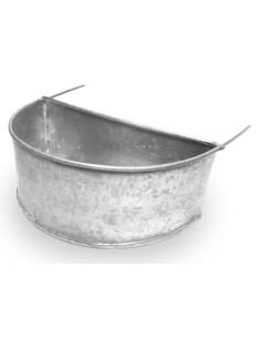COMEDERO MEDIA LUNA GALVANIZADO 16,5 X 10 X 6 CM GAUN