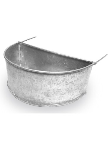 COMEDERO MEDIA LUNA GALVANIZADO 16,5 X 10 X 6...