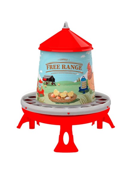 TOLVA DE PLÁSTICO PARA AVES FREE RANGE CON PATAS 4 KG COPELE