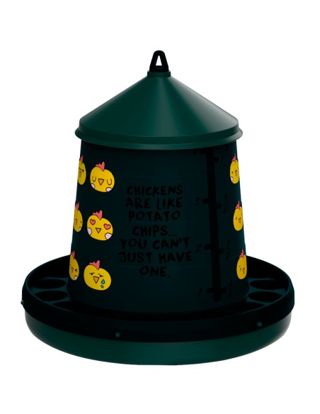 TOLVA DE PLÁSTICO RECICLADO PARA AVES CHIPS 4 KG COPELE