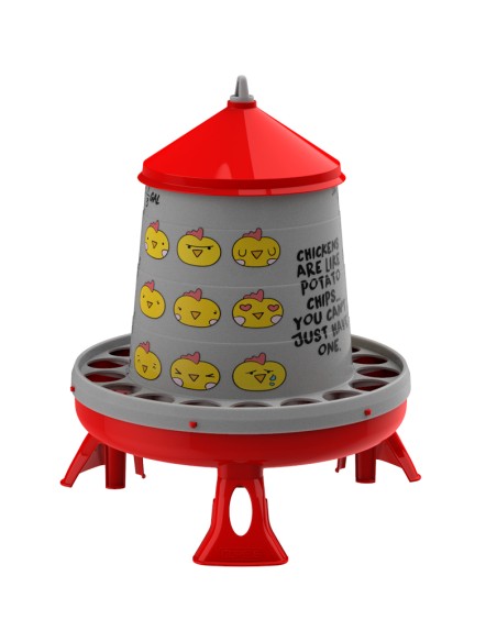 TOLVA DE PLÁSTICO PARA AVES CHIPS CON PATAS 4 KG COPELE
