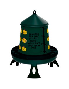 TOLVA DE PLÁSTICO RECICLADO PARA AVES CHIPS CON PATAS 4...