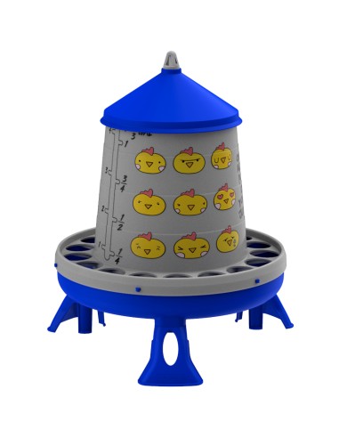 TOLVA DE PLÁSTICO PARA AVES CHIPS CON PATAS 4...