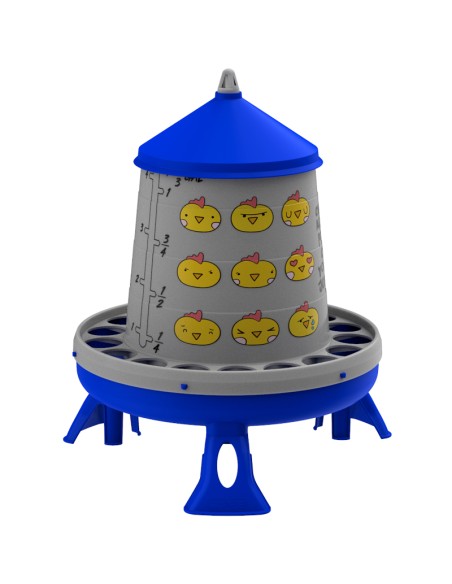 TOLVA DE PLÁSTICO PARA AVES CHIPS CON PATAS 4 KG COPELE