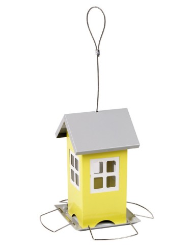 COMEDERO CASA METÁLICO 12 X 12 X 19,5 CM GAUN