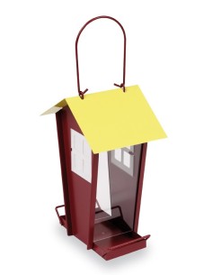 COMEDERO CASA METÁLICA TRANSPARENTE GAUN