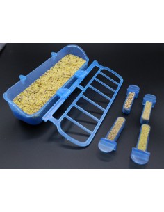 COMEDERO CELIA CON 4 SEMILLEROS MOLDES AVE