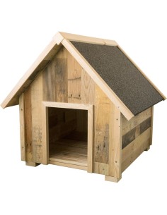 CASETA DE MADERA RECICLADA PARA PERROS COPELE