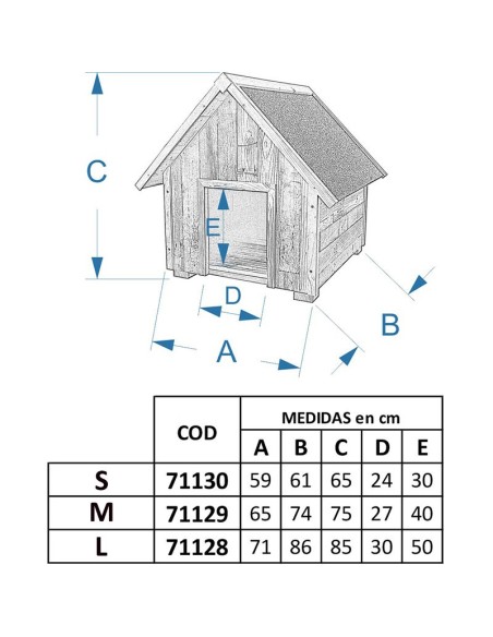CASETA DE MADERA RECICLADA PARA PERROS COPELE