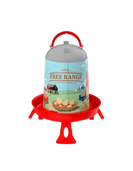 BEBEDERO ECO FREE RANGE CON PATAS PARA AVES 5 LITROS COPELE