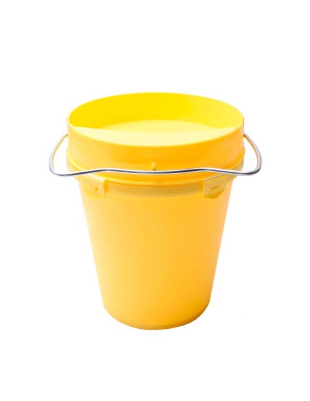 BEBEDERO CUBO PLASTICO AMARILLO 5,5 LITROS COPELE