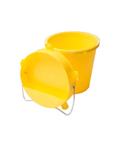 BEBEDERO CUBO PLASTICO AMARILLO 5,5 LITROS COPELE