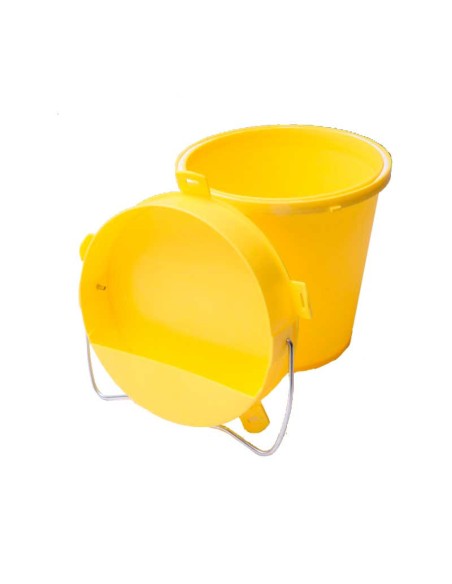 BEBEDERO CUBO PLASTICO AMARILLO 5,5 LITROS COPELE