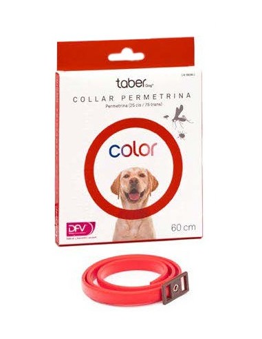 TABERDOG COLOR ROJO COLLAR PERMETRINA DIVASA...