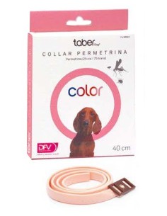 TABERDOG COLOR ROSA COLLAR PERMETRINA DIVASA FARMAVIC
