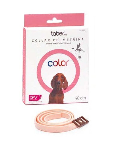 TABERDOG COLOR ROSA COLLAR PERMETRINA DIVASA...
