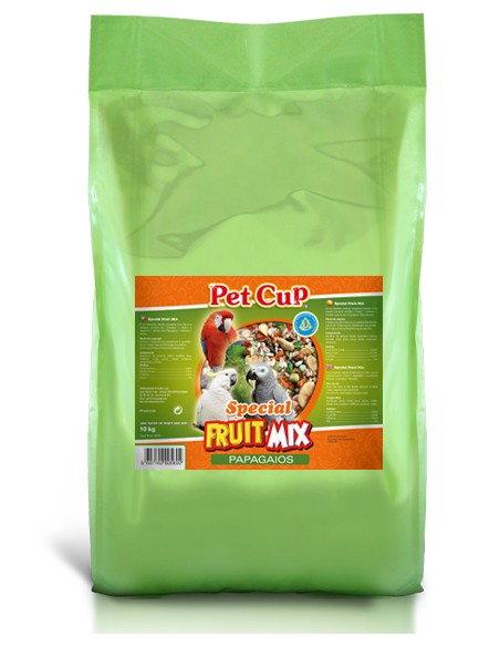 MIXTURA LOROS ESPECIAL FRUTA MIX PET CUP - 10 KG