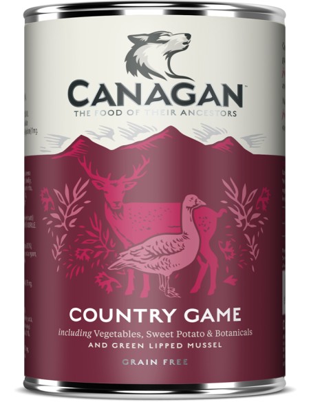 LATA DE CARNES DE CAZA PARA PERROS CANAGAN - 400 GR