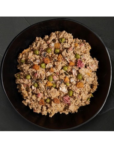 LATA DE CENA DE SALMÓN Y ARENQUE PARA PERROS...