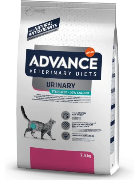 PIENSO ADVANCE VETERINARY DIETS URINARY LOW CAL GATOS ESTERILIZADOS AFFINITY ADVANCE