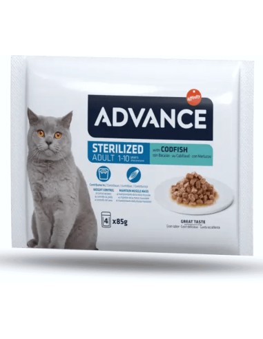 ADVANCE WET BACALAO GATOS ESTERILIZADOS...