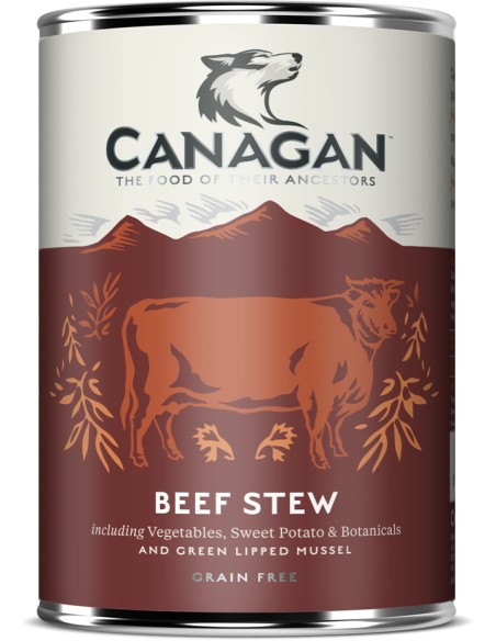 LATA DE ESTOFADO DE TERNERA PARA PERROS CANAGAN - 400 GR