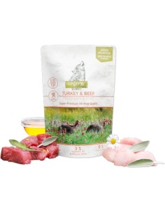 JUNIOR PAVO CON TERNERA PARA PERROS ISEGRIM - 410 GR