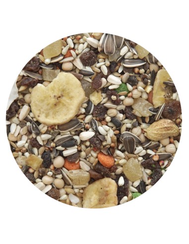 MIXTURA LOROS CON FRUTAS PET CUP - 15 KG