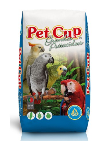 MIXTURA LOROS CON FRUTAS PET CUP - 15 KG