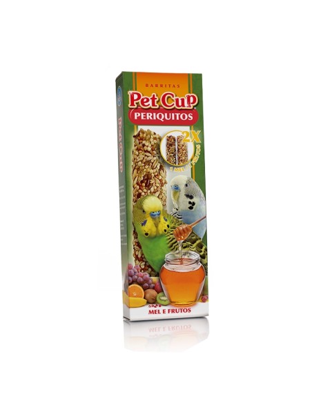 BARRITAS PERIQUITOS MIEL PET CUP - 110 GR