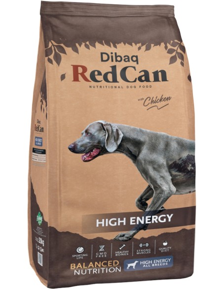 PIENSO HIGH ENERGY ALTA ENERGÍA PARA PERROS RED CAN - 20 KG