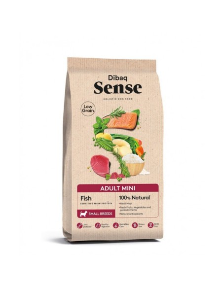 PIENSO DOG LOW GRAIN ADULT MINI PESCADO DIBAQ SENSE - 2 KG
