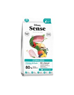 PIENSO CAT GRAIN FREE STERILIZED POLLO Y PATO DIBAQ SENSE