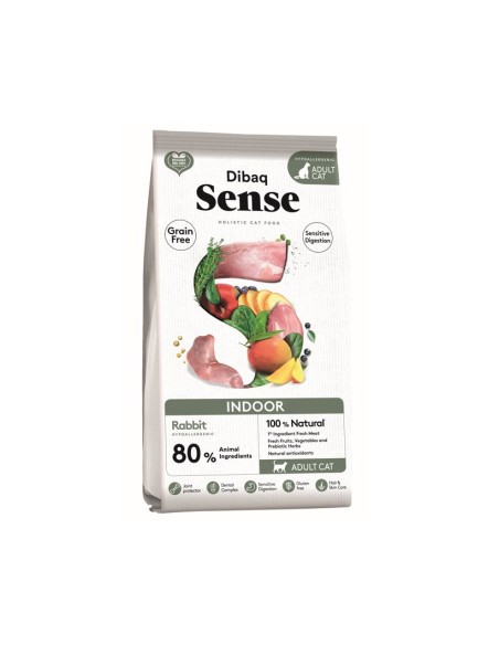 CAT GRAIN FREE INDOOR CONEJO DIBAQ SENSE
