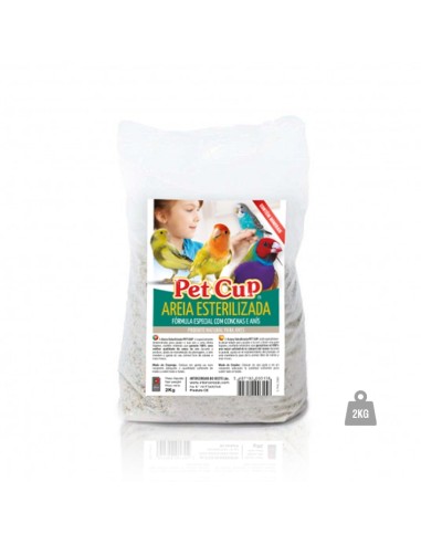 ARENA BLANCA ESTERILIZADA PET CUP - 20 KG