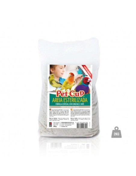 ARENA BLANCA ESTERILIZADA PET CUP - 20 KG