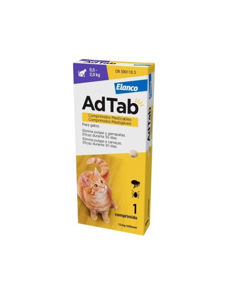 ADTAB ANTIPARASITARIO EN COMPRIMIDO PARA GATOS ELANCO