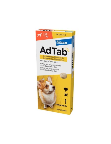 ADTAB ANTIPARASITARIO EN COMPRIMIDO PARA PERROS ELANCO