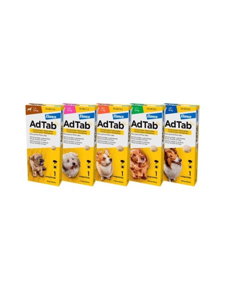 ADTAB ANTIPARASITARIO EN COMPRIMIDO PARA PERROS ELANCO