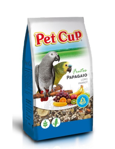 MIXTURA LOROS CON FRUTAS PET CUP