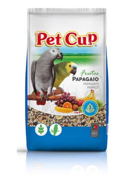 MIXTURA LOROS CON FRUTAS PET CUP