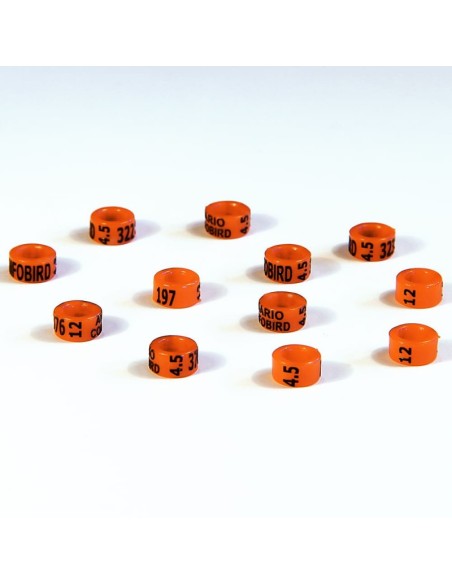 ANILLA PLÁSTICO CERRADA DE AÑO PERIQUITOS Ø 4MM (25 UNIDADES) RSL